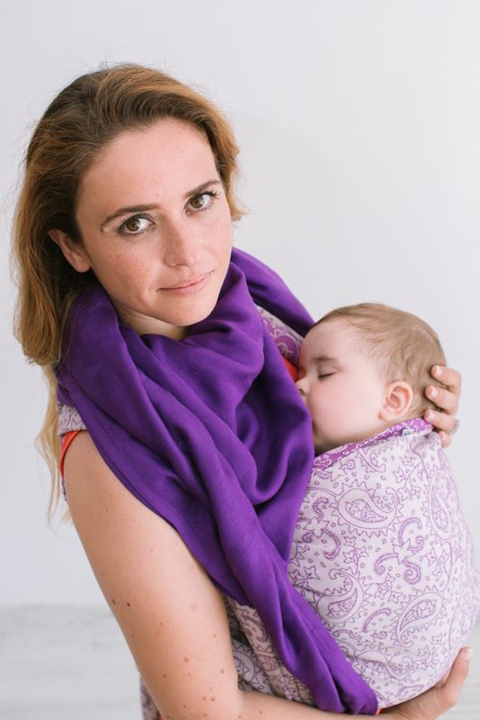 Neko Jaquard Muslin Blanket - Purple