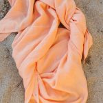 Neko Jaquard Muslin Blanket - Light Orange