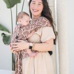 Neko Half Buckle Baby Size Carrier - Mocha (Linen)