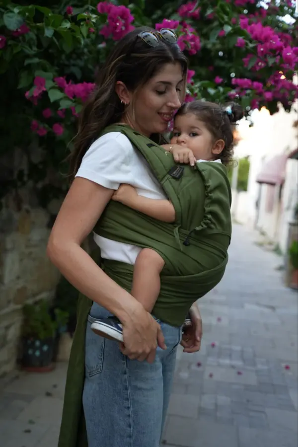 Neko Half Buckle Baby Size Carrier- Matcha